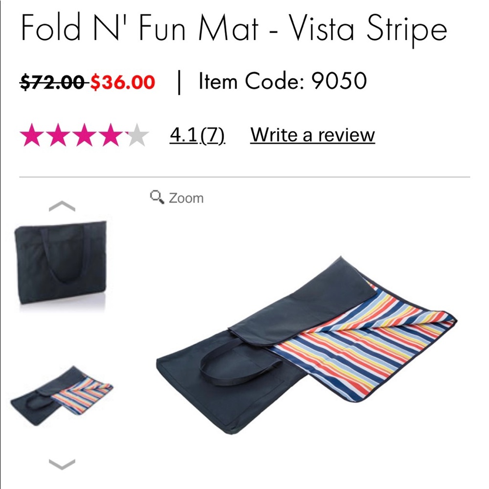 Thirty-One Fold N' Fun Mat - Vista Stripe